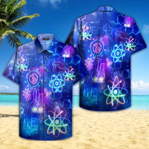 Think Like A Proton Chemistry Hawaiian Shirt- For men and women - Fanshubus