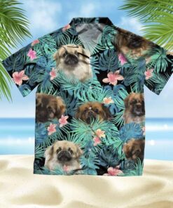 TIBETAN SPANIEL - Summer Leaves - Hawaiian Shirt - For Men and Women Fanshubus