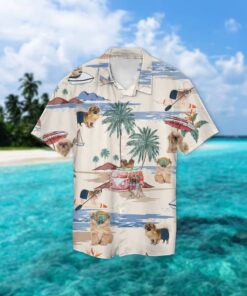 Tibetan Spaniel Summer Beach Hawaiian Shirt- For men and women - Fanshubus