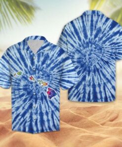 Tie Dye Hawaiian Shirt