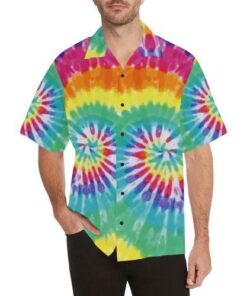 Tie Dye Hawaiian Shirt