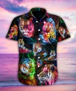 Tiger Fantasy Hawaiian Shirt .