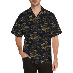 Tiger Japan Style Print Design LKS3 Hawaiian Shirt- For men and women - Fanshubus