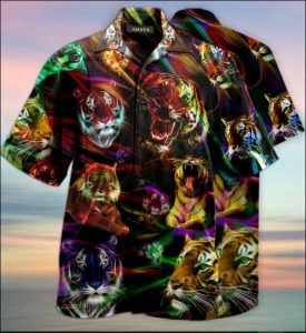 Tiger unisex hawaiian shirt- For men and women - Fanshubus
