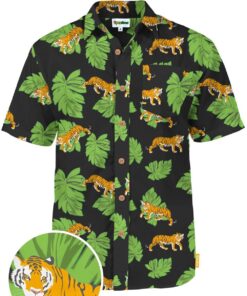 Tigers Black High Quality Hawaiian Shirt