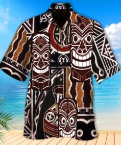 Tiki Hawaiian Shirt- For men and women - Fanshubus