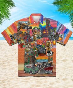 Tiki Hot Rod Party Hawaiian Shirt