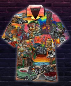 Tiki Hot Rod Party Hawaiian Shirt