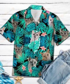 Tonkinese Tropical Green Amazing Design Hawaiian Shirt- For men and women - Fanshubus