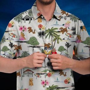 Toy Poodle Hawaiian Shirt Hawaii Beach Retro - Fanshubus
