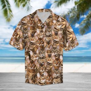 Toyger Brown Unique Design Hawaiian Shirt- For men and women - Fanshubus