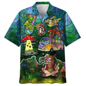 Trippy Guys Colorful Unique Design Unisex Hawaiian Shirt- For men and women - Fanshubus