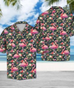 Tropical Flamingo Hawaiian Shirt - For Men and Women Fanshubus