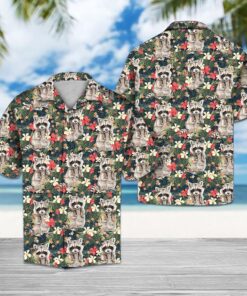 Tropical Raccoon Hawaiian Shirt - For Men and Women Fanshubus