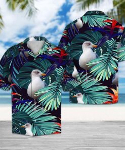 Tropical Seagull Hawaiian Shirt - For Men and Women Fanshubus