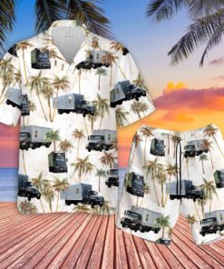 TRUCKS HAWAIIAN SHIRT  -  Unique Beach Shirt - For Men and Women Fanshubus