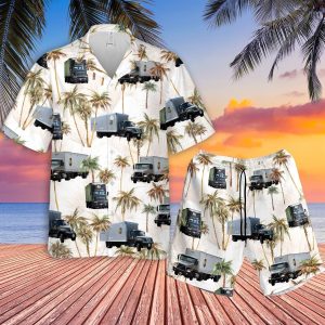 TRUCKS HAWAIIAN SHIRT  -  Unique Beach Shirt - For Men and Women Fanshubus