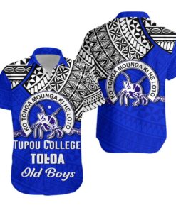 Tupou College Toloa Old Boys Hawaiian Shirt LT4- For men and women - Fanshubus