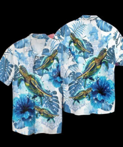 Turtle Colorful Amazing Hawaiian Shirt Clothing- For men and women - Fanshubus