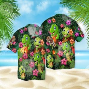 Turtle Colorful Unique Hawaiian Shirt- For men and women - Fanshubus