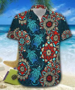 Turtle Mandala Cool Art Hawaiian Shirt- For men and women - Fanshubus