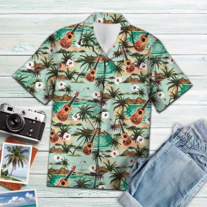 Ukulele Islgreen Amazing Design Hawaiian Shirt- For men and women - Fanshubus
