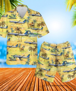 United Airlines Boeing Hawaiian Shirt Set Unisex - For men and women - Fanshubus