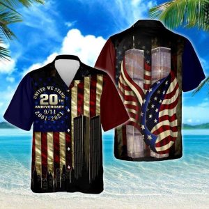United We Stand 20th Anniversary 911 Hawaiian Shirt- For men and women - Fanshubus