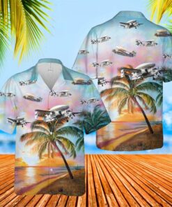 Us Navy Grumman E-1 Tracer Hawaiian Shirt- For men and women - Fanshubus