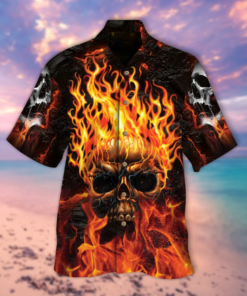 Valentino De Rosie Skull Hawaiian Shirt