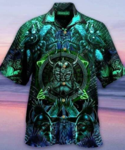 Valhalla Viking Hawaiian Shirt- For men and women - Fanshubus