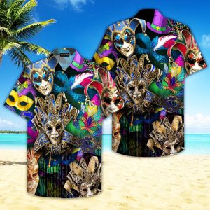Venetian Mardi Gras Hawaiian Shirt- For men and women - Fanshubus