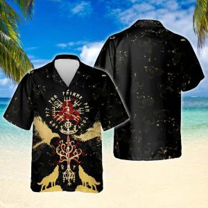 Viking Vegvisir Yggdrasil Hawaiian Shirt - For Men and Women Fanshubus