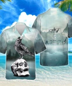 Vikings Raven Hawaiian Shirt TRL1101HW - For Men and Women Fanshubus