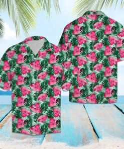 Watermelon Tropical Hawaiian Shirt - For Men and Women - Fanshubus