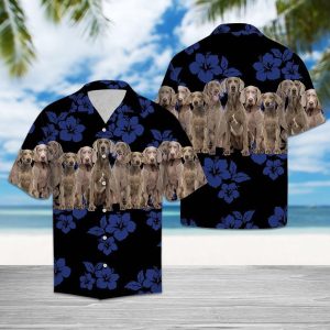 Weimaraner Blue Awesome Design Hawaiian Shirt- For men and women - Fanshubus