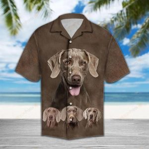 Weimaraner Brown Amazing Design Hawaiian Shirt- For men and women - Fanshubus