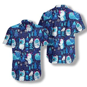 White Bigfoots Hawaiian Shirt- For men and women - Fanshubus