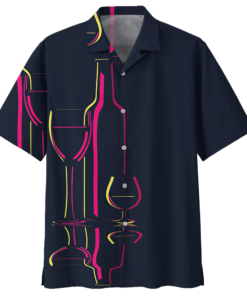 Wine Hawaiian Shirt- For men and women - Fanshubus