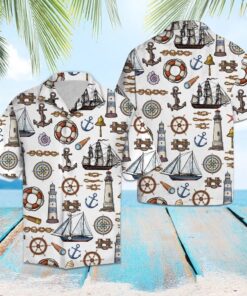 Yachtsman White Amazing Design Hawaiian Shirt- For men and women - Fanshubus