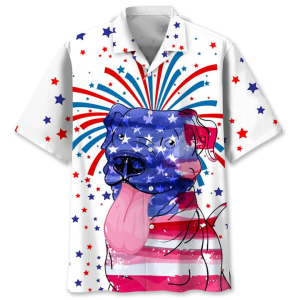 Pit Bull Independence Day Hawaiian Shirt