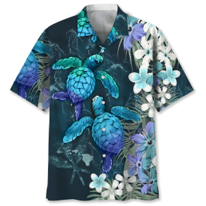 Turtle Flower Hawaiian Shirt