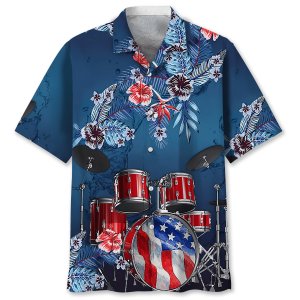 Drum Usa Hawaiian Shirt