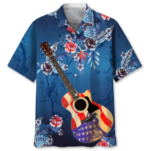 Guitar Usa Hawaiian Shirt