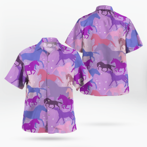 Horse Color Hawaiian Shirt