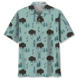 Bison Hawaiian Shirt