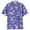 Skydiving Purple Hawaiian Shirt