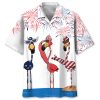 Flamingo Usa Funny Hawaiian Shirt