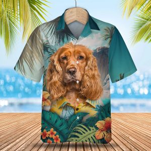 Cocker Spaniel - 3D Tropical Hawaiian Shirt