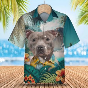 Pitbull - 3D Tropical Hawaiian Shirt